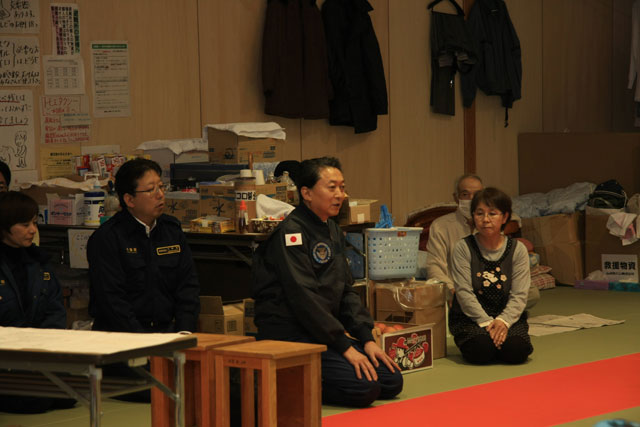 Inspection / The former prime minister, Hatoyama