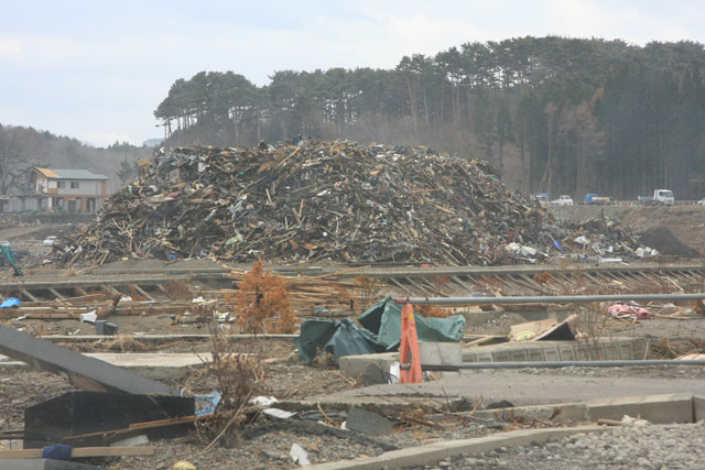 Minamihama / Temporary rubble place