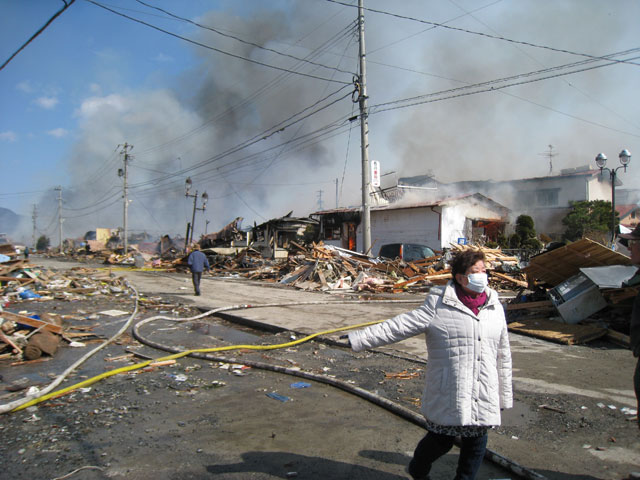 Orikasa area / Photograph of before and after earthquake