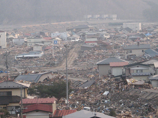 Damage / Damaged / state of Taro city area