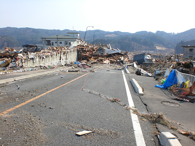 Clearance Kirikiri Otsuchi / Material of Tohoku Regional Development Bureau of MLIT