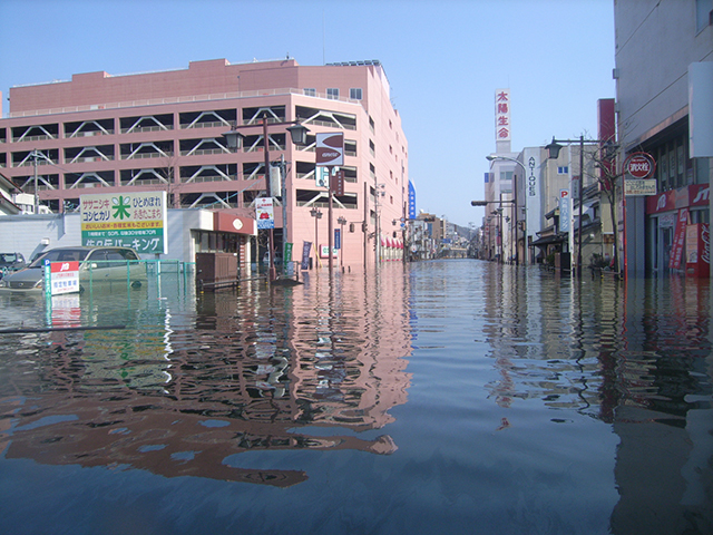 Damage / Flooding in Ishinomaki city area