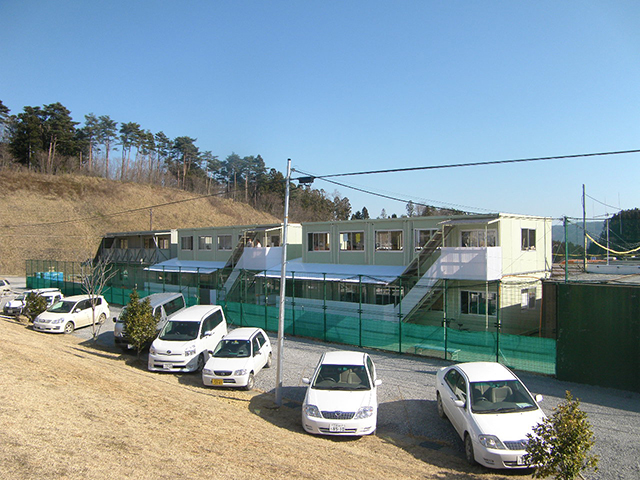 Supply Completion of Minamisanriku temporary government office / Material of Tohoku Regional Development Bureau of MLIT / 