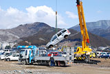 Iwate Ofunato Clearance work of vehicle