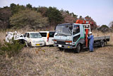 Miyagi Shichigahama Damaged vehicle