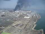 Miyagi Tagajo Aerial photography / Aerial photograph / Fire