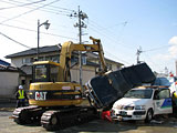 Miyagi Tagajo Damaged vehicle / Clearance working