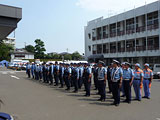 Miyagi Tagajo Police / Special transportation dispatch team / Departing ceremony