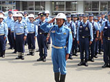 宮城県 多賀城市 警察 特別交通派遣部隊の激励 出発式