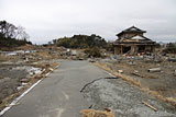 Fukushima Shinchi Damage / Imaizumi / Road / Collapse