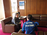 Iwate Kuji Liaison / Liaison of Kuji / Greeting the mayor 