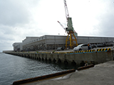 Iwate Kuji Harbor / Kuji port Hanzaki / Damaged state