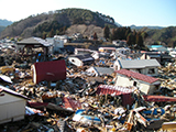 Iwate Miyako Damage / Miyako Maintenance Brunch Office / Road closed state