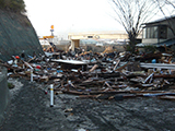 Iwate Miyako Damage / Route45 in Kanehama area, Miyako
