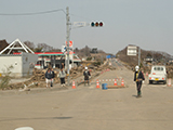 Miyagi Yamamoto Damage / Sakamoto crossing No.6 / Soma direction Road closed