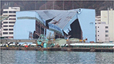 Iwate Kamaishi Harbor / All-weather berth of Nippon steel / After Damage