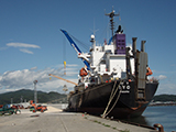 Iwate Miyako Harbor / Arrival of ship in port