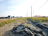 Miyagi Ishinomaki Harbor / Hibarino filled ground Rrubble dump site