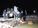 Miyagi Watari Drainage pumper Nighttime work