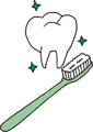 イラスト：歯ブラシ