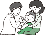 イラスト：予防接種