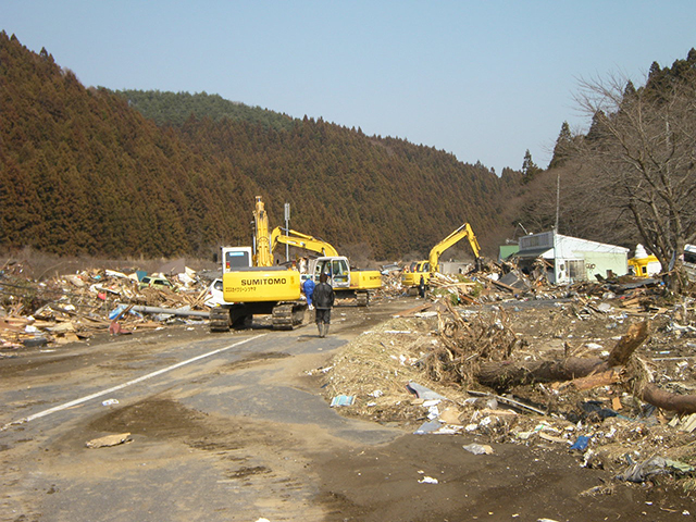 Clearance / Clearance working state / Route45 of Tokura, Minamisariku / Hashimoto