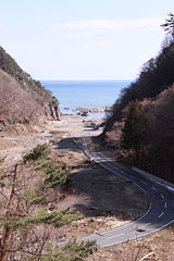 Iwate Tanohata Damage / Tsukuehama / Tsukue port line
