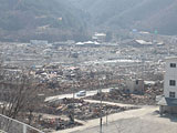 Iwate Otsuchi Volunteer / Look the direction of Sakae from the central community center