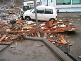 Iwate Yamada Orikasa area / Photograph of before and after earthquake / Yamada commerce and industry hall