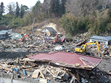 Iwate Miyako Clearance Clearance working state / Kanehama / Miyako road / Kariyakensetsu