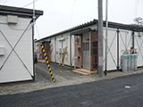 Miyagi Onagawa Temporary housing / Groung of Onogawadaiichi elementary school / State of moving into temporary housing