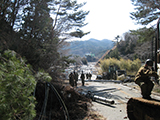 Miyagi Onagawa State of blocked road