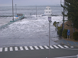福島県 相馬市 被災 港湾付近津波