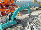 Miyagi Sendai Harbor Construction of clearance working