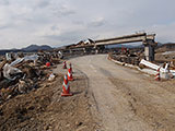 Miyagi Kesennuma R45 / Kesennuma / Sodeogawaba bridge / (Walkway of the bridge flowed) 